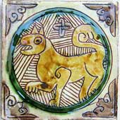 carreaux médiévaux gravés